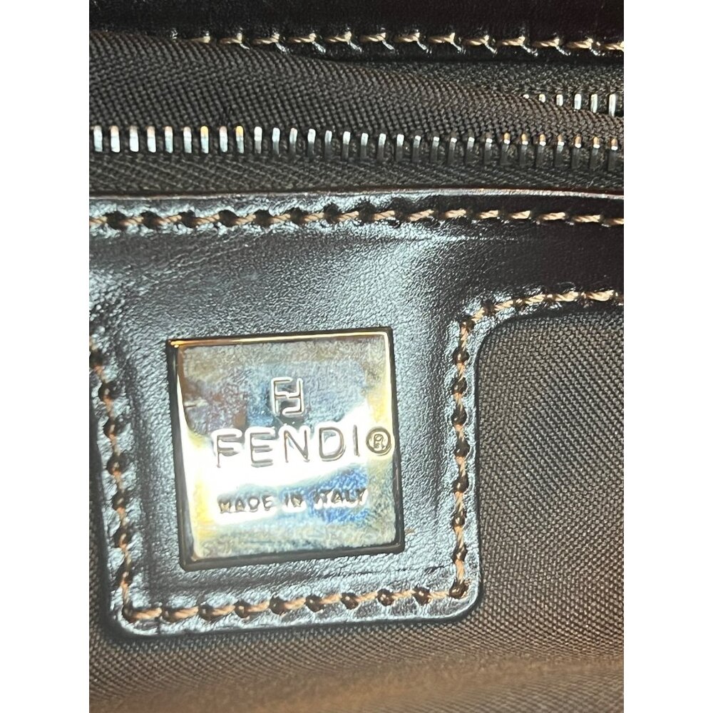 SOLD - Fendi Baguette Beaded Shoulder Bag Beige With Leather Strap & Buckle - Picture 11 of 16